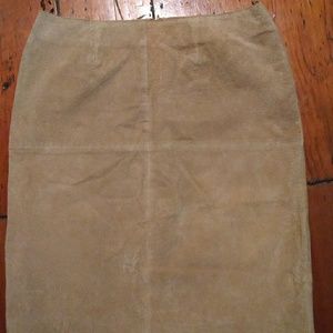Women's suede skirt